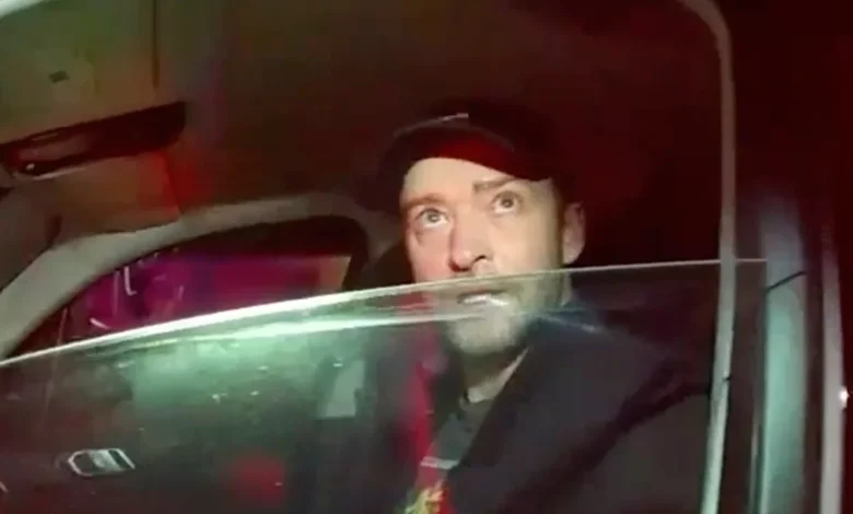 Justin Timberlake drink driving arrest footage released