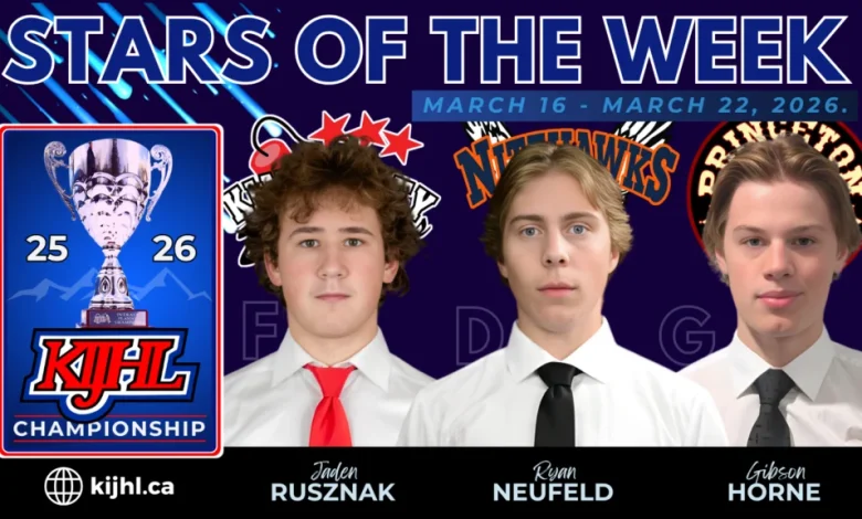 KIJHL announces its Stars of the Week (March 22) | KIJHL - Kootenay International Junior Hockey League