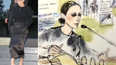 Kanye’s wife Bianca Censori arrives to LA court fully clothed