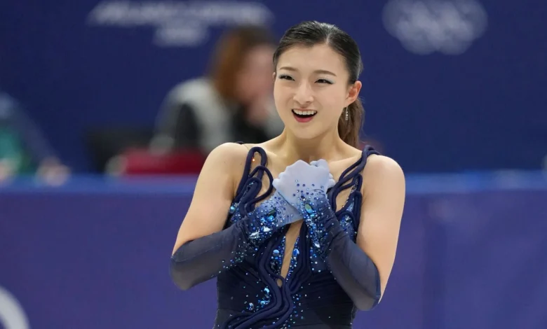Kaori Sakamoto leads figure skating worlds after short program; Americans in medal contention