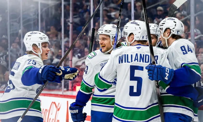 Karlsson picks the corner