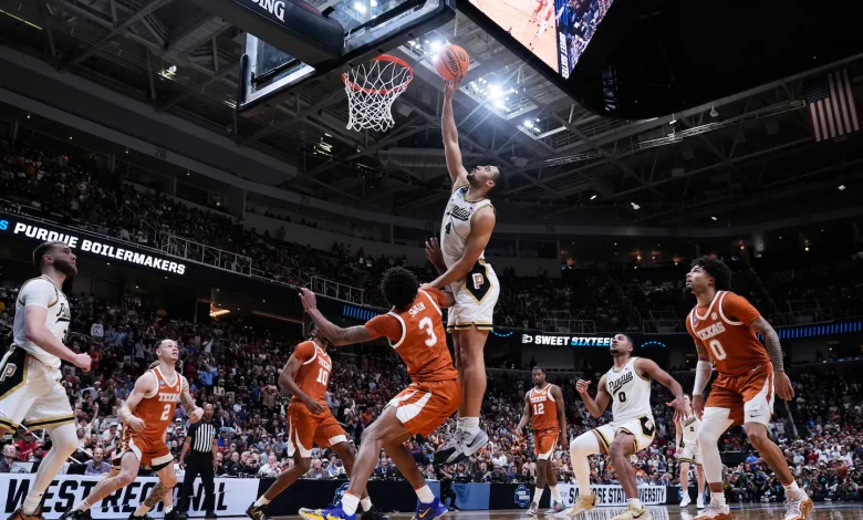 Kaufman-Renn tips in game-winner to send No. 2 seed Purdue past 11th-seeded Texas 79-77 in Sweet 16