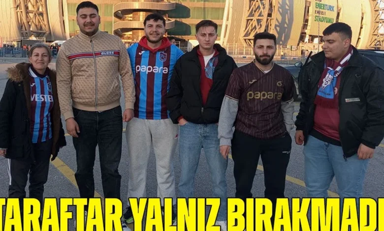 Kayseri’de Bordo-Mavi Gövde Gösterisi! Trabzonspor Taraftarı Takımını Yalnız Bırakmadı