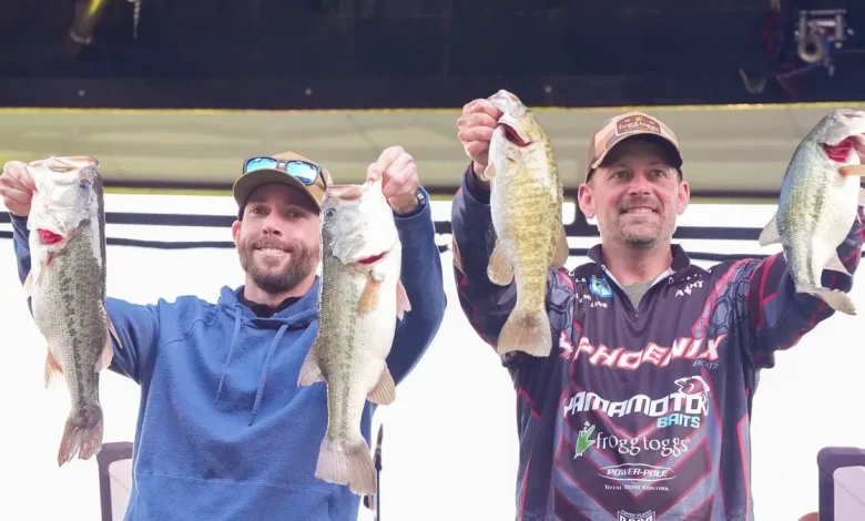 Keep up with Easton Fothergill, Dylan Nutt on Bassmaster Classic Day 2