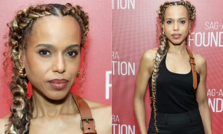 Kerry Washington Makes a Case for Boho Braids
