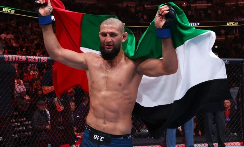 Khamzat Chimaev to defend middleweight title vs. Sean Strickland