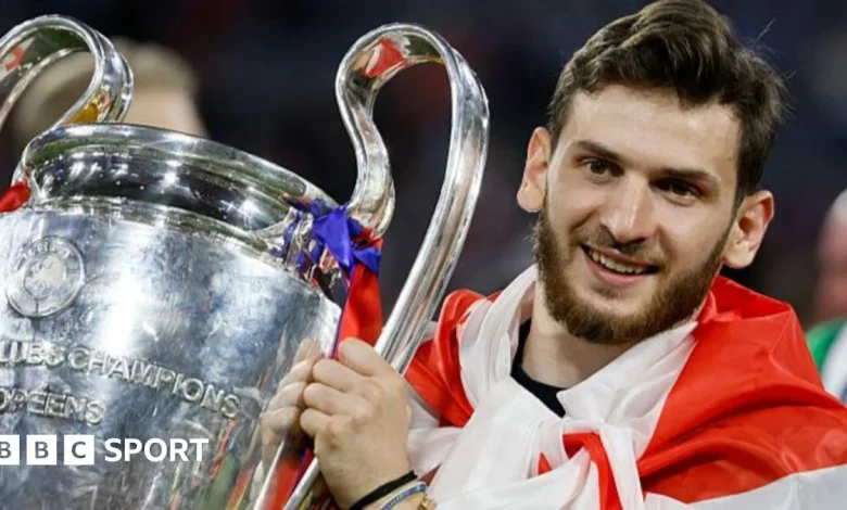 Khvicha Kvaratskhelia: How PSG's Georgia winger became a Champions League winner