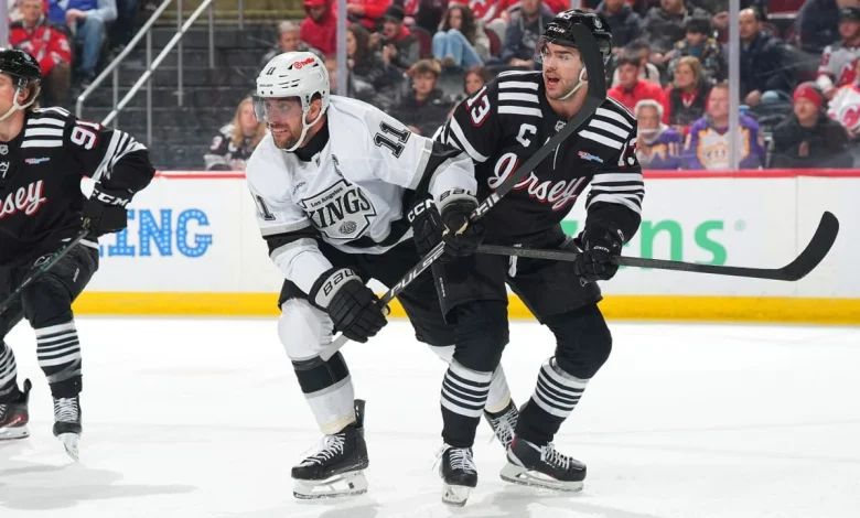 Kopitar scores twice, passes Dionne for Kings’ points record in loss to Devils