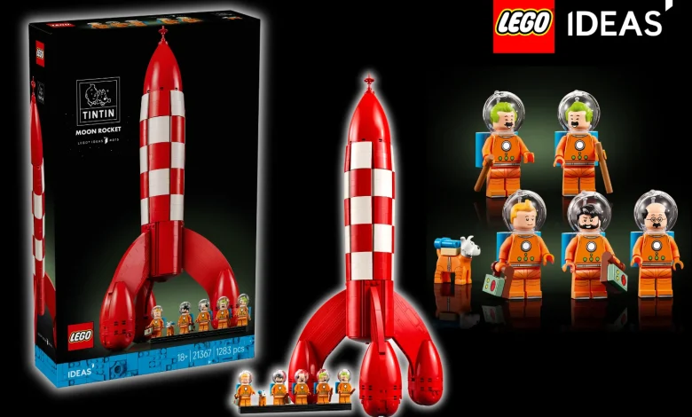 LEGO 21367 Tintin Moon Rocket blasts off into your collection in April 2026