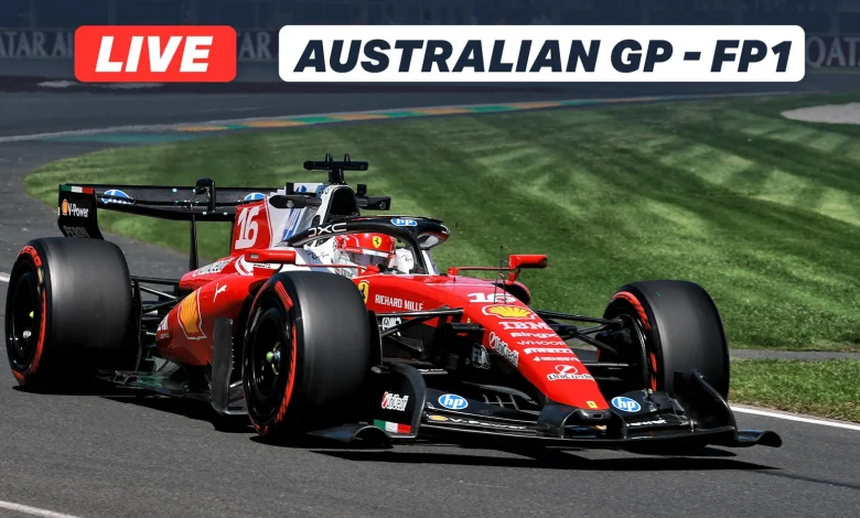 LIVE F1: Reaction as Ferrari lead disrupted FP1 in Melbourne