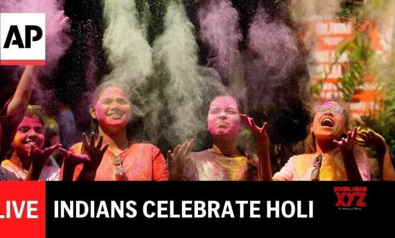 LIVE: Holi celebration in India (Video)