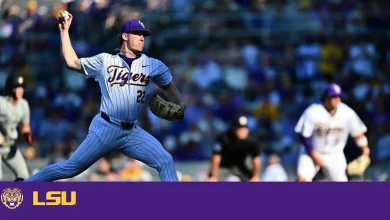 LSU Defeats Northeastern, 3-1, in Saturday Showdown