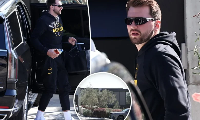 Lakers' Luka Doncic looks calm outside of Manhattan Beach bachelor pad amid drama