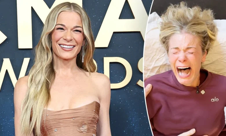 LeAnn Rimes tears up during emotional jaw release treatment