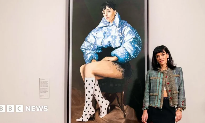 Lily Allen's West End Girl portrait goes on show at National Portrait Gallery