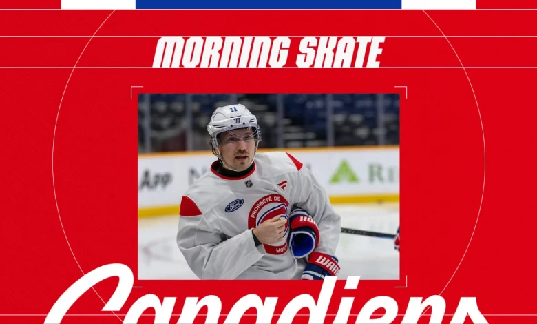 Lines and defense pairings at morning skate – Mar. 28