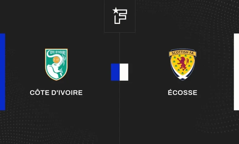 Live Côte d'Ivoire - Écosse (0-0) Friendlies 1 de Matchs Amicaux 2026 31/03