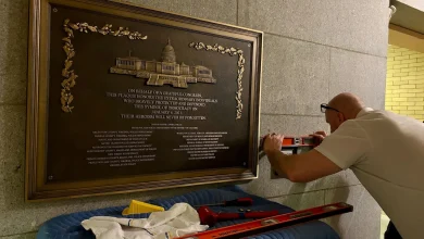 Long-delayed Jan. 6 police memorial plaque installed overnight at Capitol