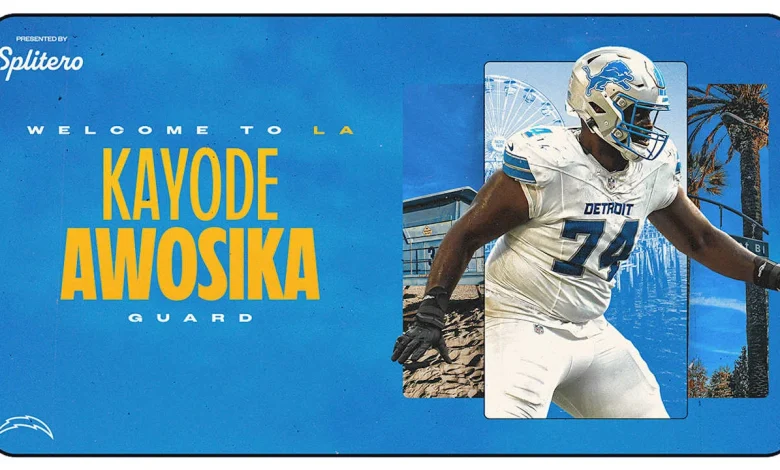Los Angeles Chargers Sign Kayode Awosika