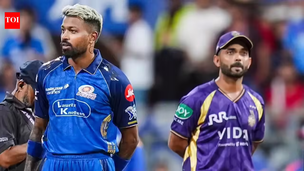 MI vs KKR Live Score, IPL 2026: Injury-hit KKR face powerhouse Mumbai Indians; Rohit Sharma, Hardik Pandya in focus