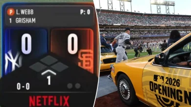MLB fans criticze Netflix's scorebug in Yankees-Giants Opening Night