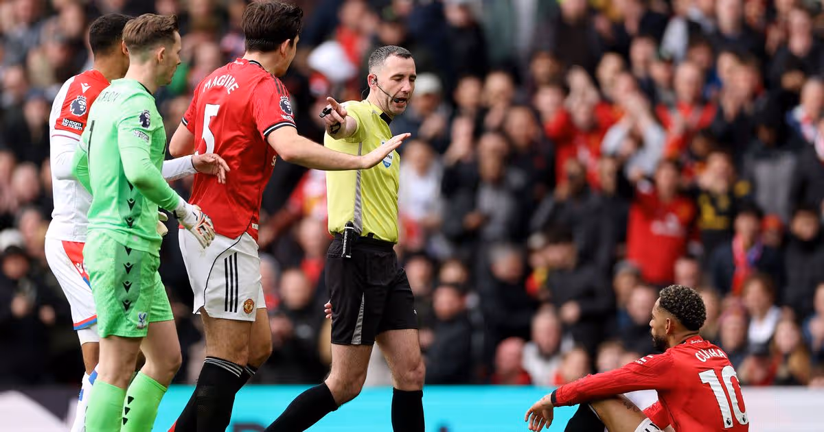 Man United handed red card and penalty verdict vs Crystal Palace as VAR decision explained