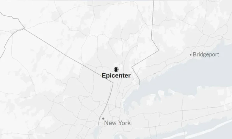 Map: 2.3-Magnitude Earthquake Reported North of New York City