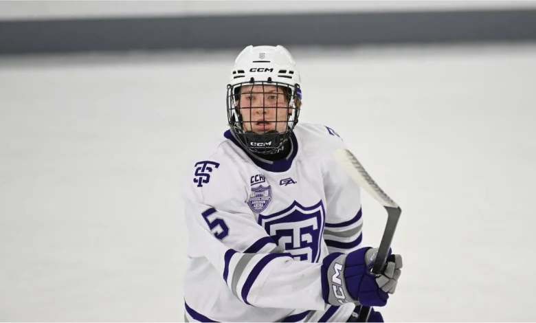 Maple Leafs sign college defenceman Hayes Hundley to entry-level contract