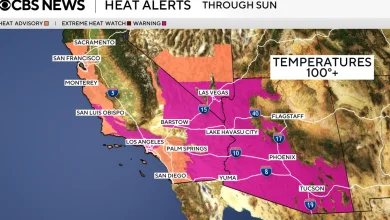 Maps show forecast for extreme heat wave scorching the West