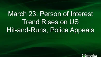 March 23: Person of Interest Trend Rises on US Hit-and-Runs, Police Appeals