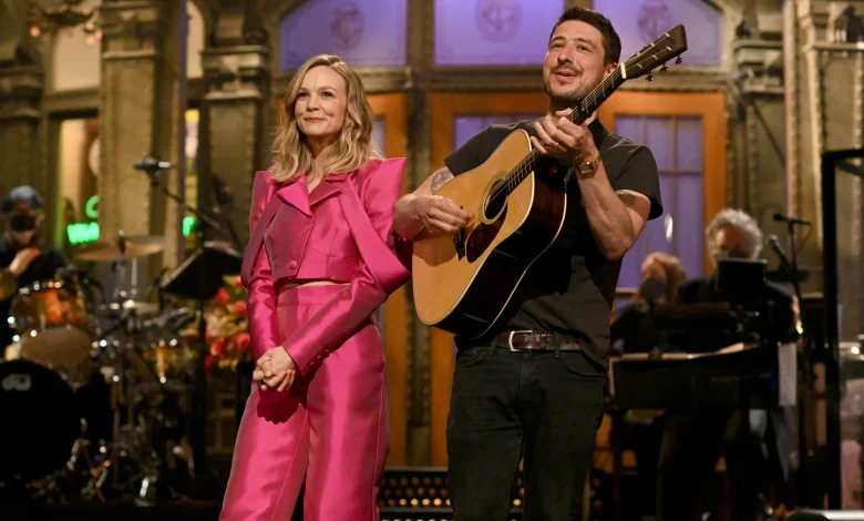 Marcus Mumford Brought His Guitar to Wife Carey Mulligan's SNL Monologue