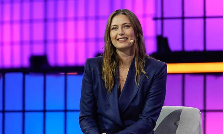 Maria Sharapova, present at Indian Wells to watch the women's semifinals