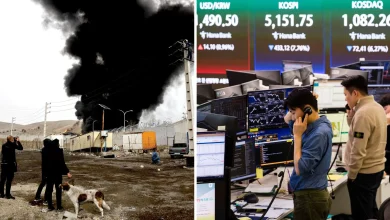 Markets latest: Stocks tumble and investors 'panic' as oil price sees biggest single-day spike in six years