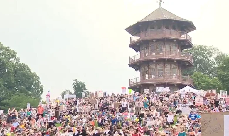 Maryland joins "biggest protest in U.S. history" against Trump policies