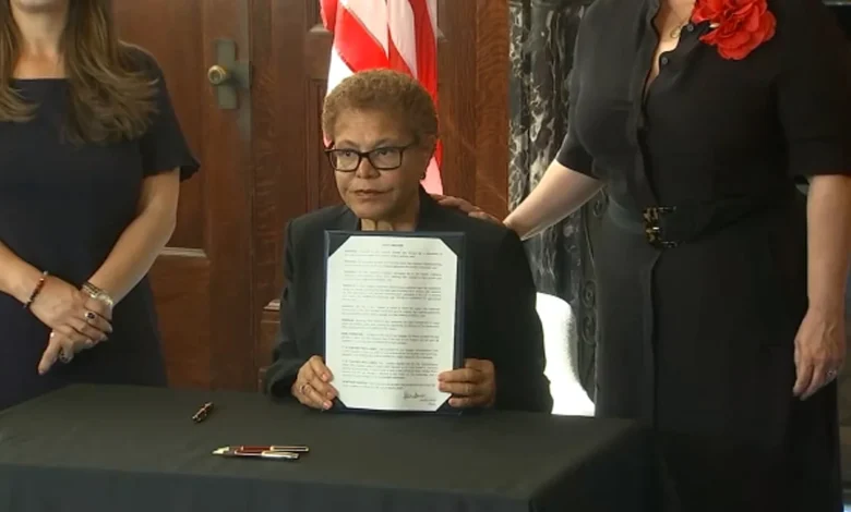 Mayor Karen Bass signs proclamation renaming LA's Cesar Chavez Day holiday as Farmworkers Day