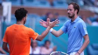 Medvedev ousted by Cerundolo at Miami Open