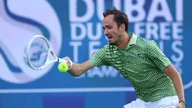 Medvedev wins Dubai title as Griekspoor withdraws; doubles final played despite Iran missile attacks