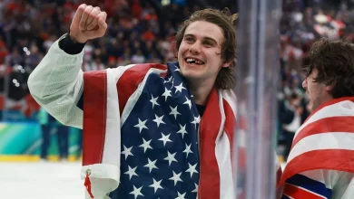 Meet the photographer behind the viral photo of Jack Hughes’ teeth at the Olympics