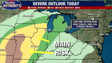 Metro Detroit weather: Limited chance for severe weather as thunderstorms arrive to start the weekend