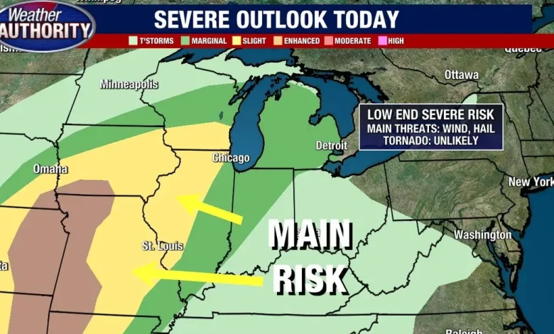 Metro Detroit weather: Limited chance for severe weather as thunderstorms arrive to start the weekend