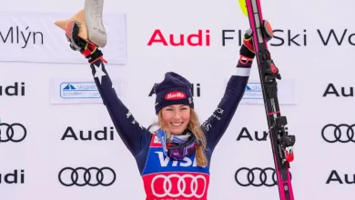 Mikaela Shiffrin wins record 9th World Cup slalom of season, on verge of overall title