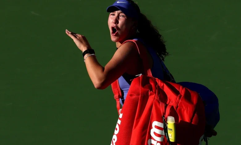 Mirra Andreeva curses at crowd after succumbing to pressure of Indian Wells title defense