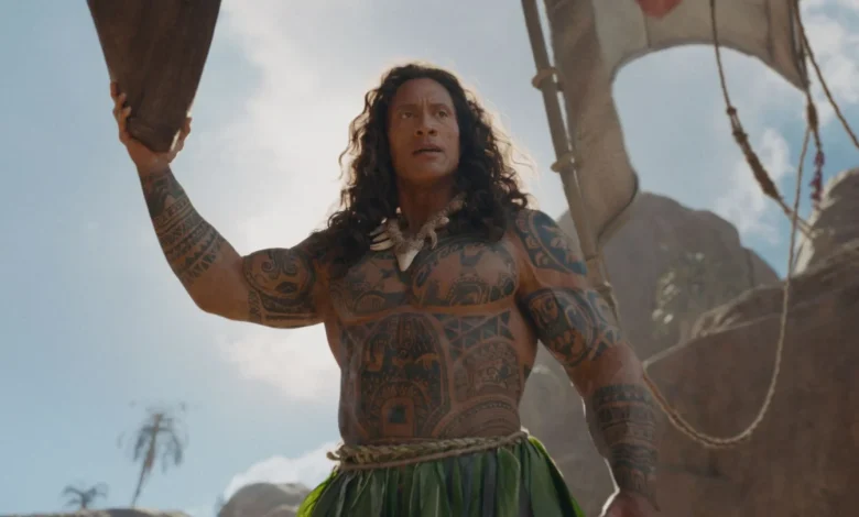 Moana Trailer Shows Dwayne Johnson as Live-Action Maui With Long Hair