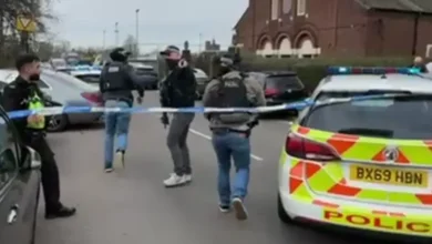 Multiple people stabbed next to primary school in Birmingham as armed counter-terror police and air ambulance rush to scene