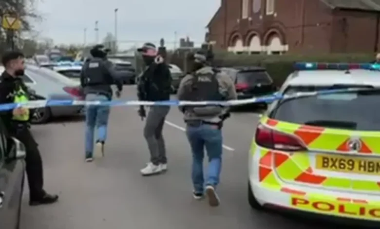 Multiple people stabbed next to primary school in Birmingham as armed counter-terror police and air ambulance rush to scene
