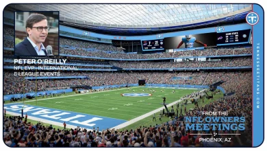 NFL Executive Peter O'Reilly Discusses Nashville's Super Bowl Chances on the Same Day Titans Owner Amy Adams Strunk and President Burke Nihill Made a Presentation on New Nissan Stadium at NFL Owners Meetings