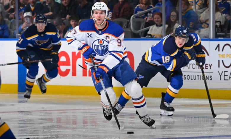 NHL On Tap: McDavid, Oilers look to rebound vs. Blues after loss to Stars