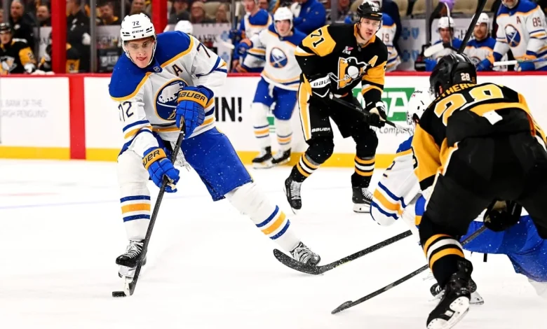 NHL On Tap: Sabres seek 10th straight road win, can tie team mark at Penguins