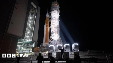 Nasa's Moon rocket Artemis rolls back to pad for possible April launch
