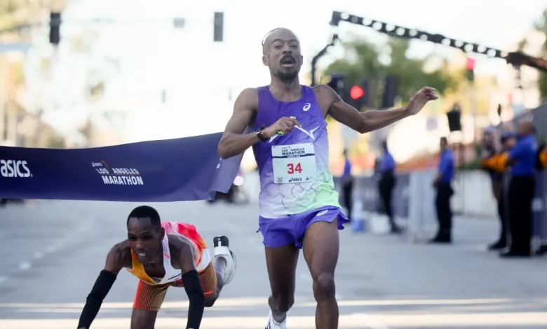 Nathan Martin wins closest L.A. Marathon in race history, edging Michael Kimani Kamau